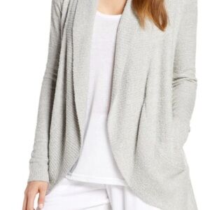 Barefoot Dreams CozyChic Lite Island Wrap Open Front Sweater Cardigan XS/S